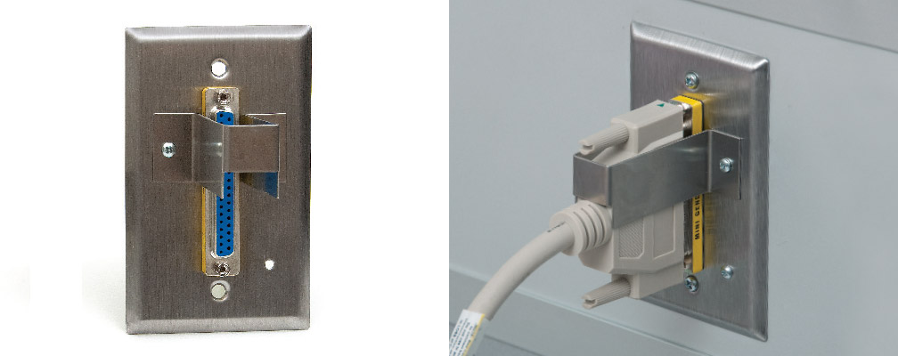 image of inline cable wall bracket